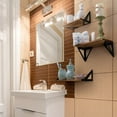 thumbnail image 4 of Wall Storage Shelves, Simple Style High Load Capacity Multifunctional 3 Sets Wood Floating Shelf Easy Installation With Screws For Bedroom Bathroom, 4 of 8