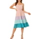 thumbnail image 5 of INSPIRE CHIC Vestido Midi de Verano para Mujer con Tirantes Ajustables y Escote en V, Vestido Boho de Fiesta y Playa, Maxi Vestido Rosa M, 5 of 6