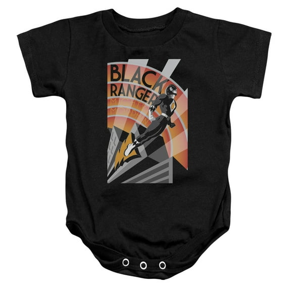 Power Rangers - Black Ranger Deco - Infant Snapsuit - 18 Month
