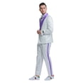 thumbnail image 3 of Tazzio Skinny Fit Paisley 2 Piece Suit Set with Satin Shawl Lapel, 3 of 4