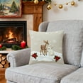 thumbnail image 3 of 17.7x17.7 in Christmas Cushion Covers with Insert, Pillowcase Cover for Living Room Sofa Festival Ambiance Holiday Decoration, AKLJWH, D, 3 of 6