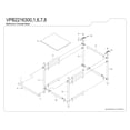 thumbnail image 3 of Kingston Brass VPB2216308 Sheridan 24" Bathroom Console Only - Nickel, 3 of 5