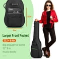 thumbnail image 4 of Funda para guitarra eléctrica CAHAYA Gig Bag con acolchado de 0,8 cm, color verde, 4 of 7