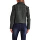 thumbnail image 4 of Chaqueta de cuero sintético para mujer INSPIRE CHIC con cuello de solapa, mangas largas y cremallera, color negro M, 4 of 6