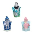 thumbnail image 3 of tredstone Beach Towel For Kids Cute Cartoon Bathrobe Towel Made Of Microfiber Bath Towels For Babies Kids Robe 2, 3 of 6