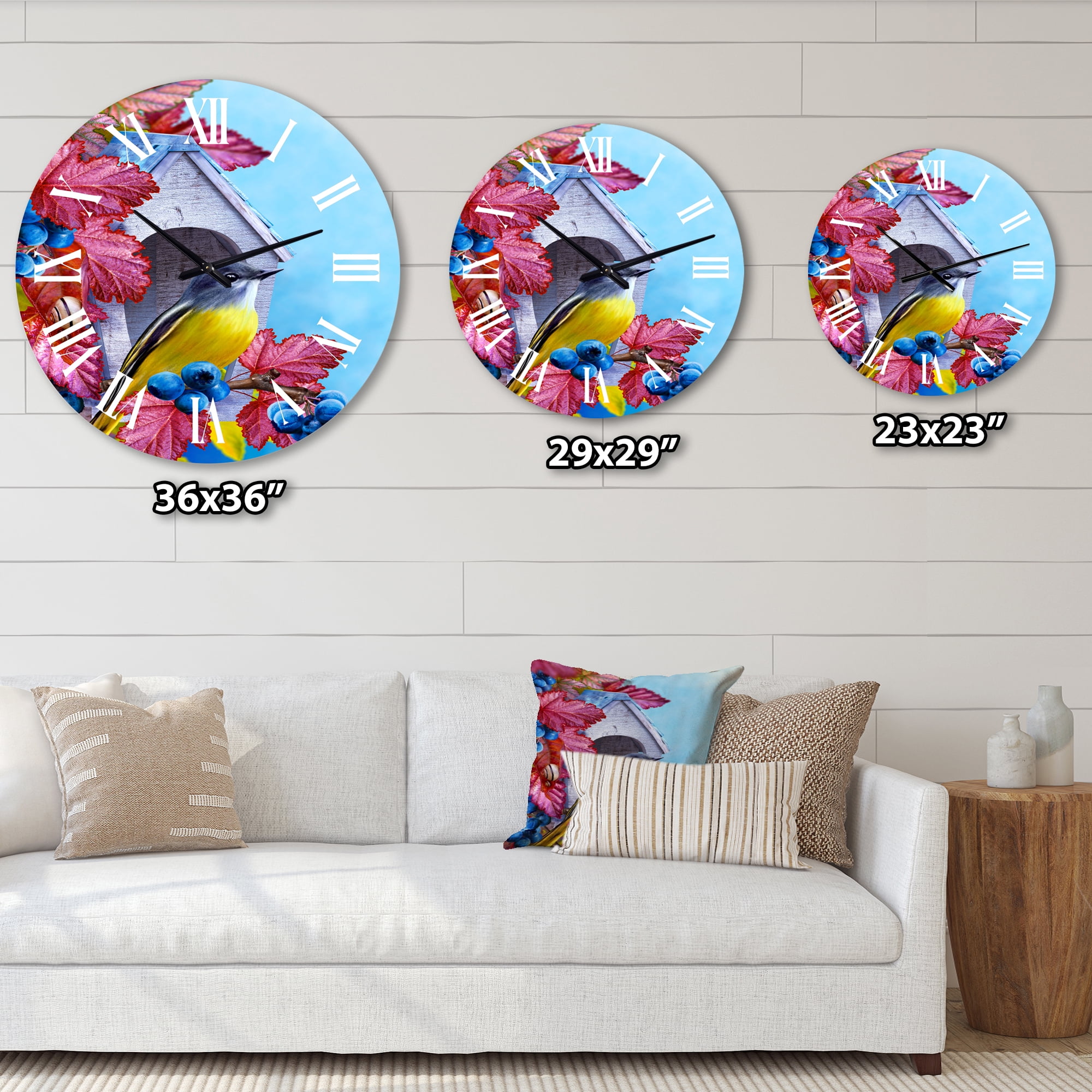 Designart 1 in Traditional Wall Clock