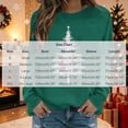 thumbnail image 4 of Yertdoel Christmas Sweatshirts for Women Fashion Print Round Neck Loose Pullover Top Fall Winter Holiday Comfy Casual Shirts, 4 of 7