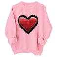 thumbnail image 1 of WEAIXIMIUNG T-Shirts de Pâques et de la Saint-Valentin pour Filles et Enfants, Chandails en Molleton Graphiques Mignons pour la Saint-Valentin, Manches Longues, Col Rond, Tops de Vacances 4-5 Ans, 1 of 2
