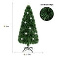thumbnail image 2 of Gymax Fiber Optic 6' PVC Artificial Christmas Tree LED Lights Metal Stand, 2 of 10
