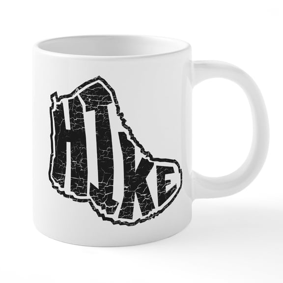 CafePress - Hike Boot - 20 Oz White Ceramic Mega Mug