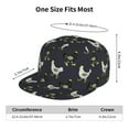 thumbnail image 6 of Fotbe Cartoon Rooster Flat Bill Visor Cap Classic Snapback Hat Polyester Foam Trucker Hat Trucker Cap Adjustable Baseball Cap, 6 of 9