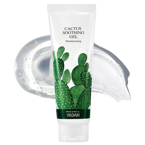 Gel calmante YADAH Cactus, 150 ml, para aliviar las quemaduras solares, vegano