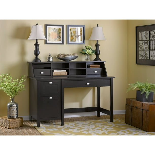 Bush Furniture Broadview Computer Desk with 2 Drawer Pedestal and