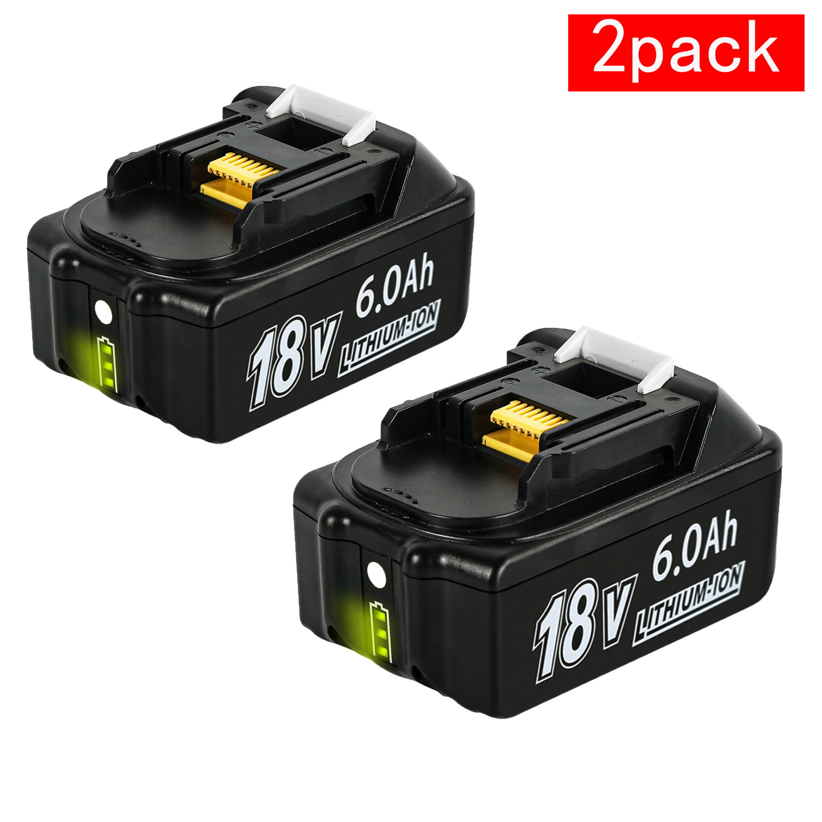 2PACK 18V 5.0Ah Lithium-Ion Battery Battery For Makita 18Volt LXT-400 BL1850B-2 