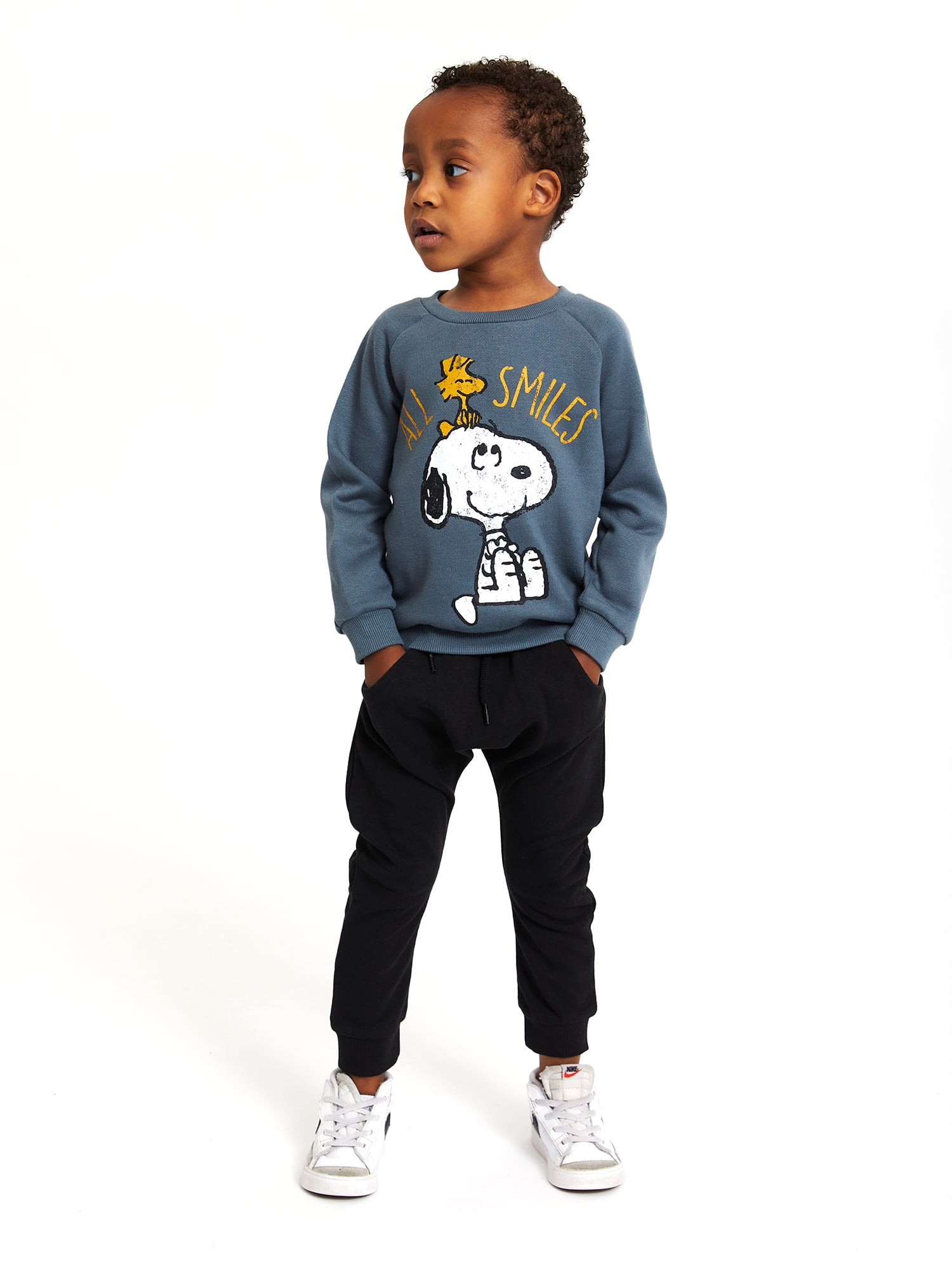 Snoopy Toddler Boy 2PK Pullover Sweatshirt Set, Sizes 12M-5T