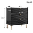 thumbnail image 2 of Boyel Living Commode 3 Tiroirs Table de Chevet Buffet Armoire de Rangement, Tiroirs Modernes avec Rangement pour Chambre, Noir, 2 of 10