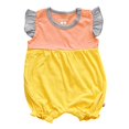 thumbnail image 1 of Barboteuse Princesse Color Block pour Bébé Fille 03-06 Mois, Banane, 1 of 2