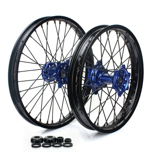 21"/18" CNC Machined Wheels Rims Hubs Set For Yamaha YZ125 YZ250 1999 2000 2001-2025 2020 2021