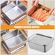 thumbnail image 5 of Contenedor de acero inoxidable para almacenar alimentos con tapa para organizar la cocina, recipientes herméticos para preparar alimentos, contenedor portátil para organizar el refrigerador., 5 of 7