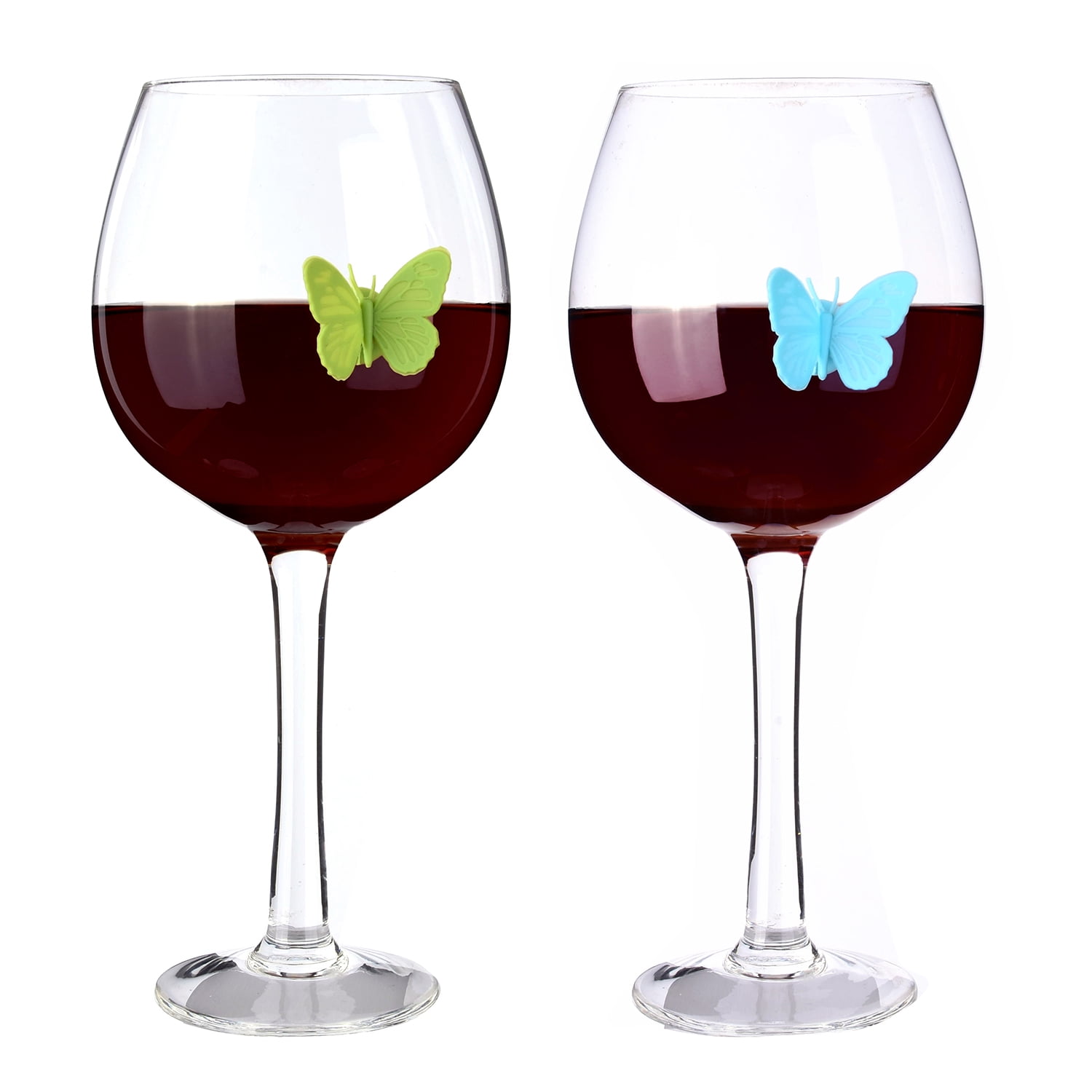 Gresunny Wine Glass Charms 6pcs Party Wine Glass Marker Rings Drink Markers Label Tags Reusable Wine Glass Recognizer With Gift Box Glass Identifiers Charms For Bar Party Dinner Table Decorations