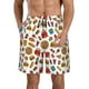 thumbnail image 1 of Balery Hot Dog Pizza Traje de Baño Estilo Hawaiano para Hombre, Shorts de Secado Rápido con Bolsillos-XX-Large, 1 of 6