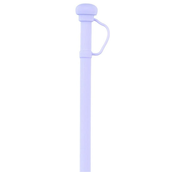 Silicone Long Reusable Straw with Straw Cap Drinking Straw Dustproof Soft Str W0 Z4G9