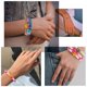 thumbnail image 3 of Juego de pulseras coloridas de oro blanco con sonrisa de mal de ojo con cuentas de arcilla polimérica con abalorio apilable para verano, playa, bohemio, pulseras de capas, joyería para mujeres, niñas TUNC Sencillez, 3 of 5