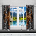 thumbnail image 2 of MKHERT Tiger Window Curtain Kitchen Curtains Window Treatments 26x39 inch,Set of 2, 2 of 2
