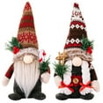 thumbnail image 5 of Christmas Gnomes,11 Inch Plush Large Swedish Gnome Ornaments with Long Hat,Knitted Elf Scandinavian Christmas Decorations for Home Decor,Holiday Decor, 5 of 6