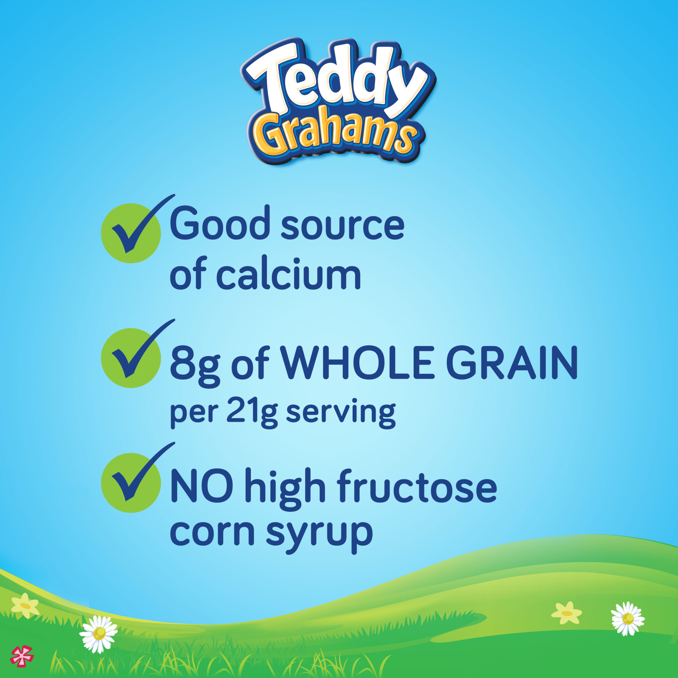 TEDDY GRAHAMS Cinnamon Graham Snacks, Kids Snacks, 0.75 oz Snack Pack