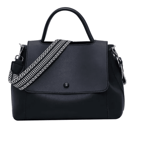 Bolso Bandolera de Piel Malubero Malu1891 Mujer Negro