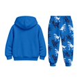 thumbnail image 5 of Boys Jogger Set Long Sleeve Dinosaur Print Hoodie and Sweatpants Set Warm Winter Outfits Outfits for Boys Size 5-14 Years, 5 of 5