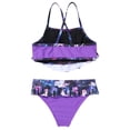 thumbnail image 5 of MSemis Kids Girls Swimwear Cartoon Horse Print Cami Vest  Ruffle Hem Outfit, 5 of 5