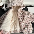 thumbnail image 4 of Tisuna Fleece Jacket For Girls Warm Zip Up Hooded Jackets Leopard Print Active Wear Coat For Child Age 2-8 Years Pink, 4 of 9