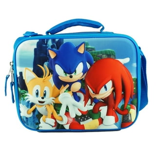  Sega Sonic the Hedgehog Lunch Bag Big Face Dual Compartment Lunch  Box Kit : Home & Kitchen