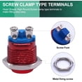 thumbnail image 4 of Twidec / 16mm Waterproof Red Metal Shell Momentary Raised Top Push Button Switch 3A/12~250V SPST 1NO Start Button, 4 of 5