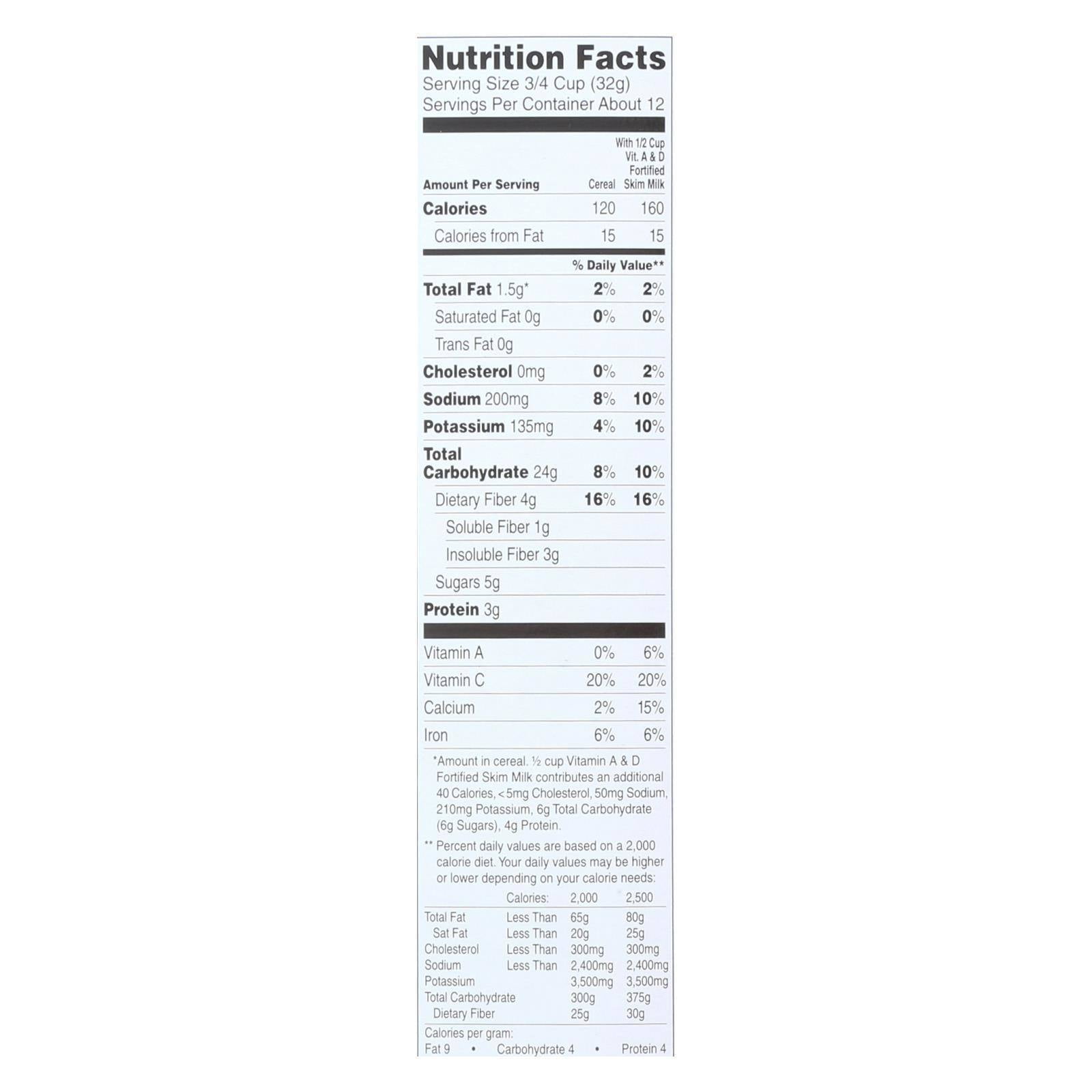 Barbara's Bakery Spoonfuls Cereal Multigrain Case of 12 14 oz.