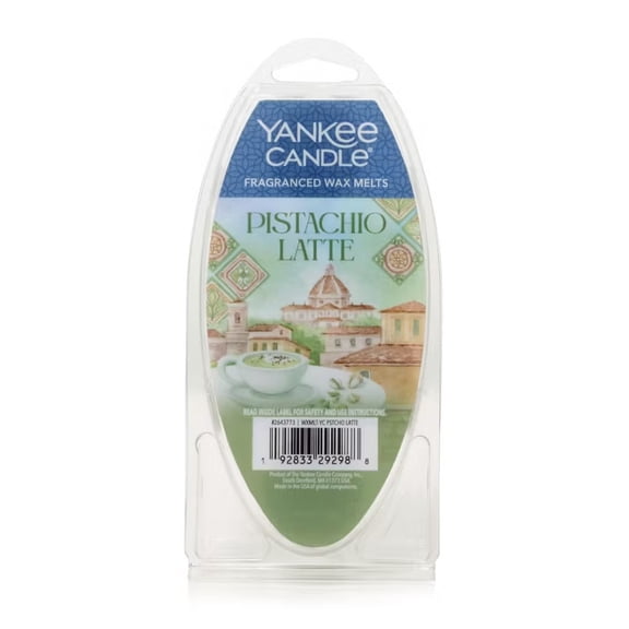 Yankee Candle Hello Italy! Collection - PISTACHIO LATTE - Fragranced 6-Pc Wax Melts