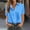 Sky Blue, variant on HaoXianJian Womens Button Up Shirt Short Sleeve Dressy Solid Classic Collared Tops Work Office Casual Lightweight Tops & Blouses Tshirts Business Going Out Tops S-2X