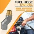thumbnail image 2 of 3/4" NPT Fuel Hose Swivel, 360 Rotating Connector for Fuel Transfer Pump Fuel Hose Fitting Nozzle, 3/4 Inch Multi Plane Fuel Injection Nozzles Swivel, 2 of 7