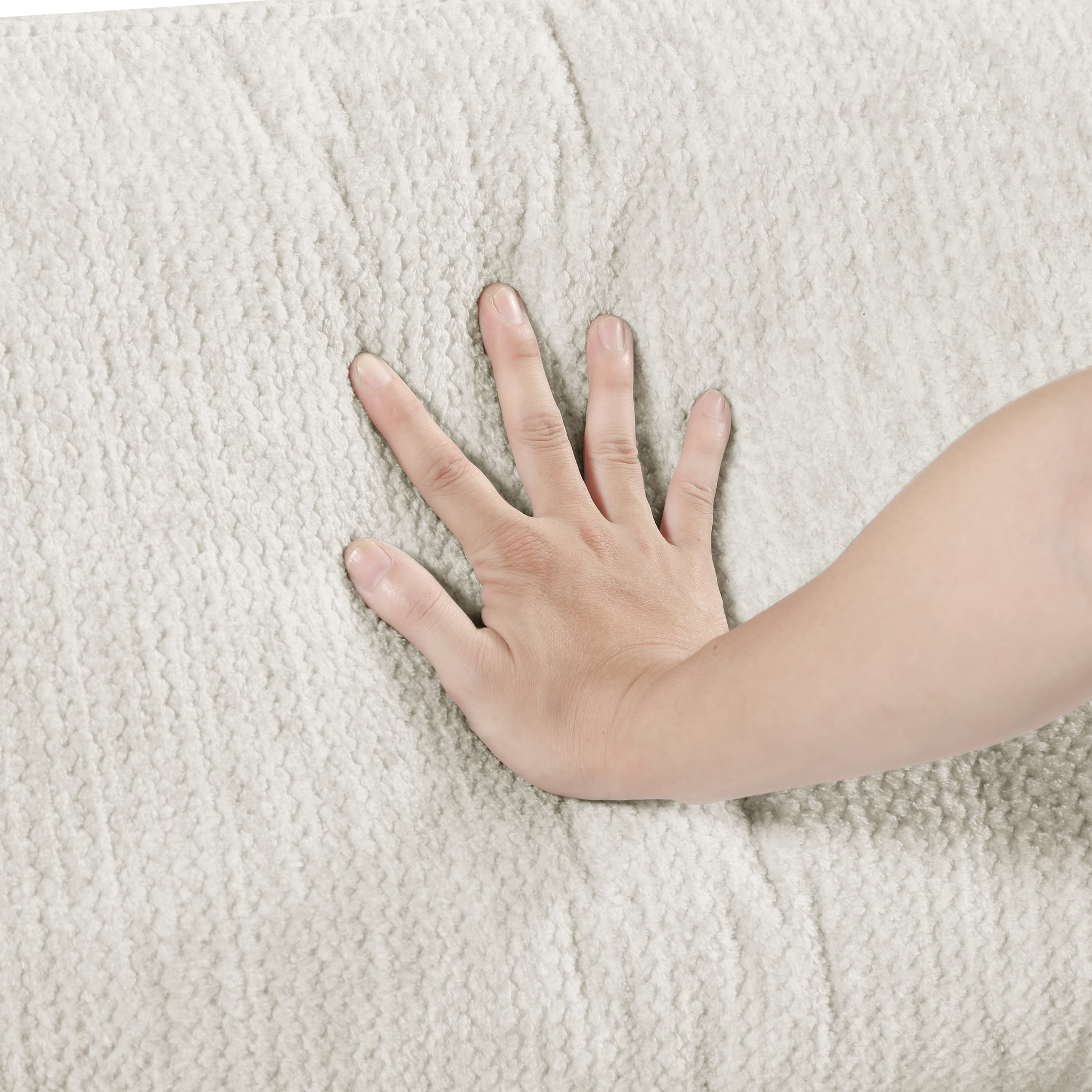 OakvillePark Caden Microfiber Corner Seat, Beige