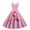 Pink, variant on Summer Dresses for Women 2025 Cancer Pink Ribbon Awareness Print Sleeveless Sun Dress Black L