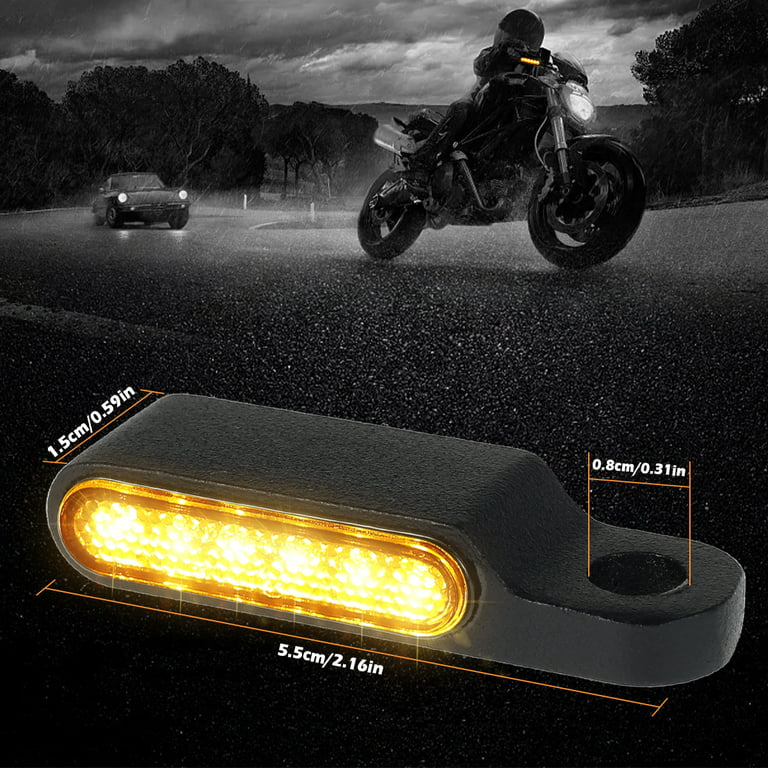 8mm Mini led Motorcycle Turn signal Light lamp Indicators Blinker