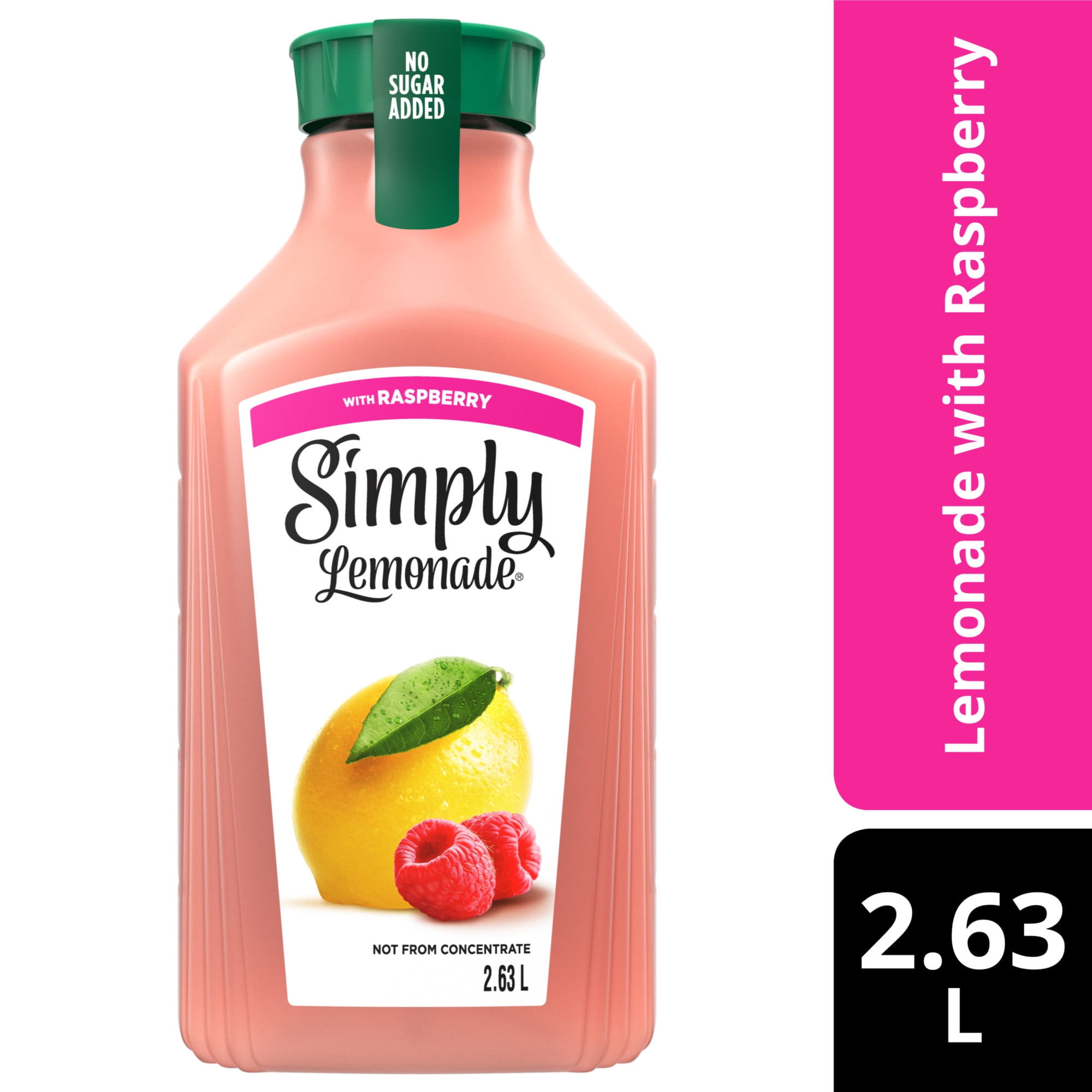 Simply Limonade Framboise Handle Free Bottle, 2.63 Liters
