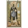 Pewter Saint St Martin de Porres Medal with Laminated Holy Card, 1 1/16 Inch