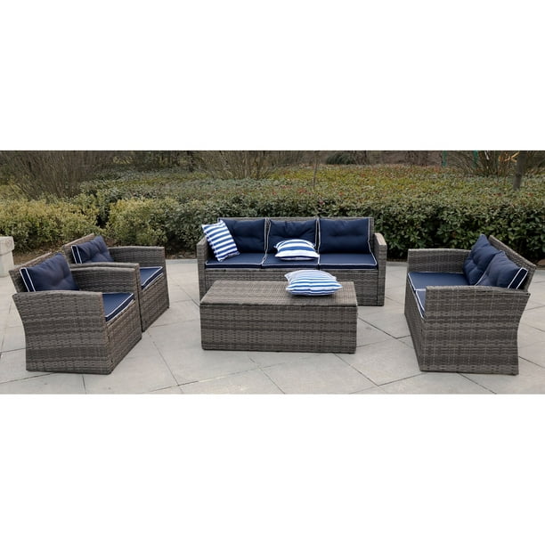 Mireya Sectional Seating Group with Cushions, Seating Outer Frame