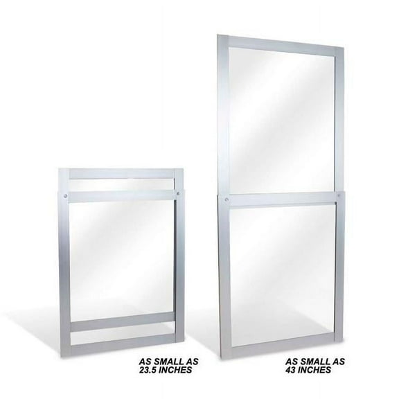 Soleus Air WS4-AWK Saddle AC Sliding Vertical Window Kit with Adapter, White