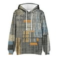 thumbnail image 5 of SGFCWSX Mens Hooded Sweatshirt Men Fleece Loose Graphic Pullover Hoodie Gray Size 2XL, 5 of 5