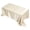 Beige, variant on Burgundy Satin Tablecloth with Smooth Polyester Finish, 57X84 Inch Rectangle Table Cover for Wedding Reception and Party Decorations