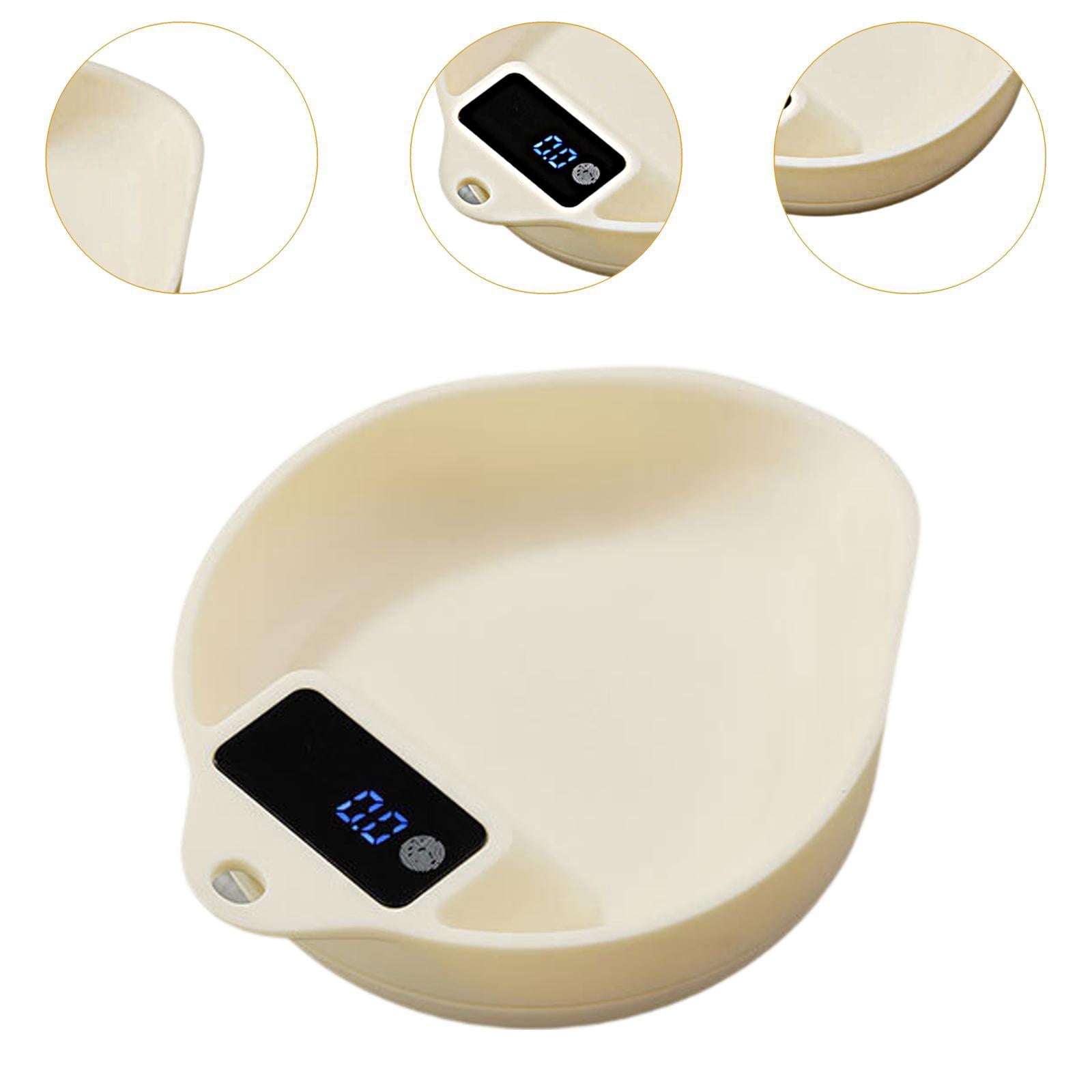 Fiocias Coffee Bean Scale Portable Baking Scales Professional, Non Slip Base, Electronic Beige